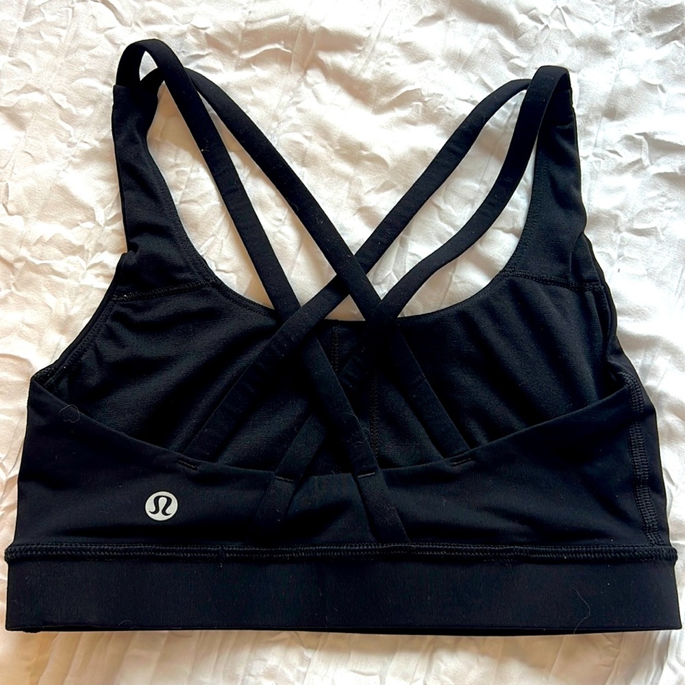 Size 2 Lululemon Black Sports Bra